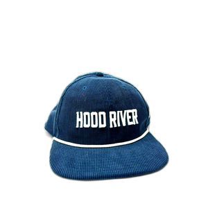 Corded Corduroy Baseball Cap Snapback "Hood River" oregon Pfriem brewers blue
